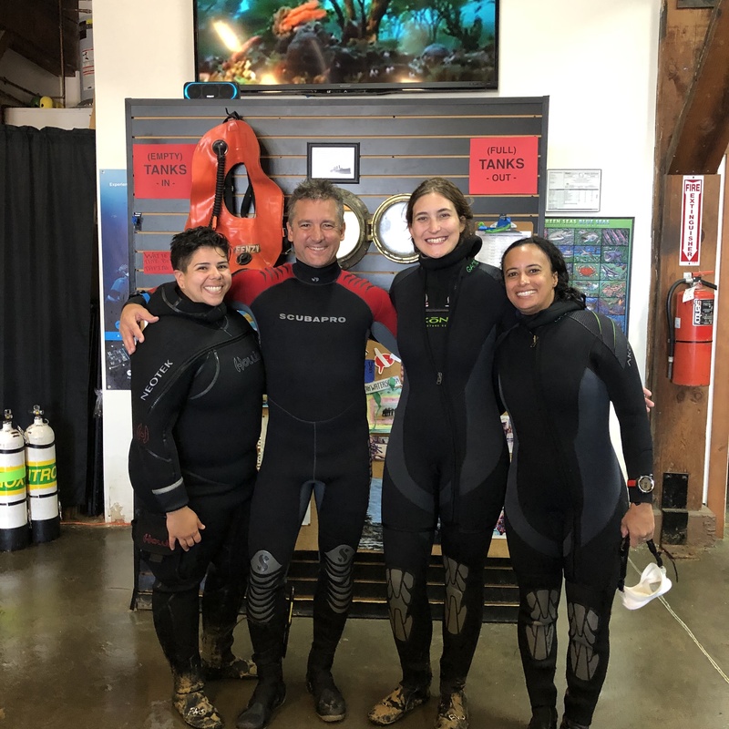 Giribet Lab members after dives
