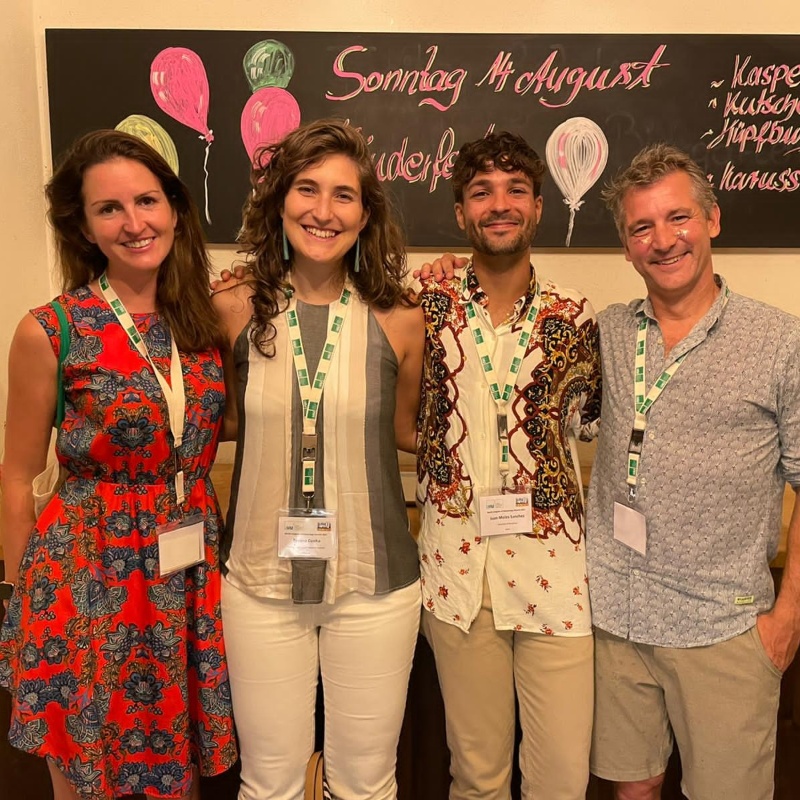 Harvard connection at the congress dinner (Jennifer Trimble, me, Juan Moles, Gonzalo Giribet)